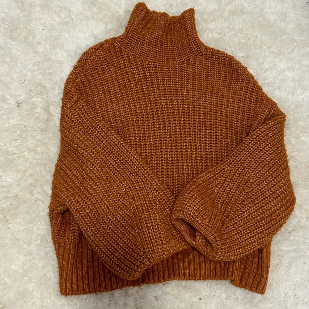 Burnt Orange Knit Sweater